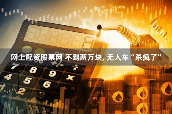 网上配资股票网 不到两万块, 无人车“杀疯了”