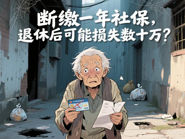 正规配资平台官方 断缴一年社保, 退休后可能损失数十万? 这些细节不可忽视